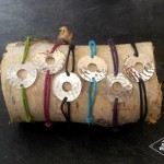 Bracelet monté sur cordon atelier Julie Vallet Poitiers
